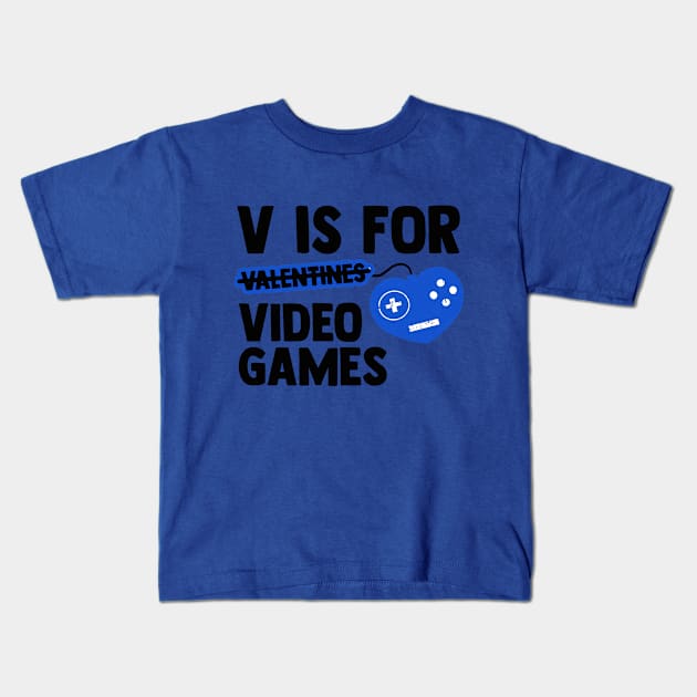 V is for Valentines Kids T-Shirt by BethTheKilljoy